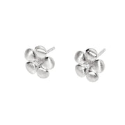 Mabina Orecchini a fiore in argento bulinato e zircone 563925